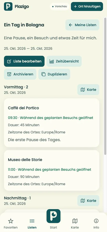 Dein Tag, wie du ihn magst.